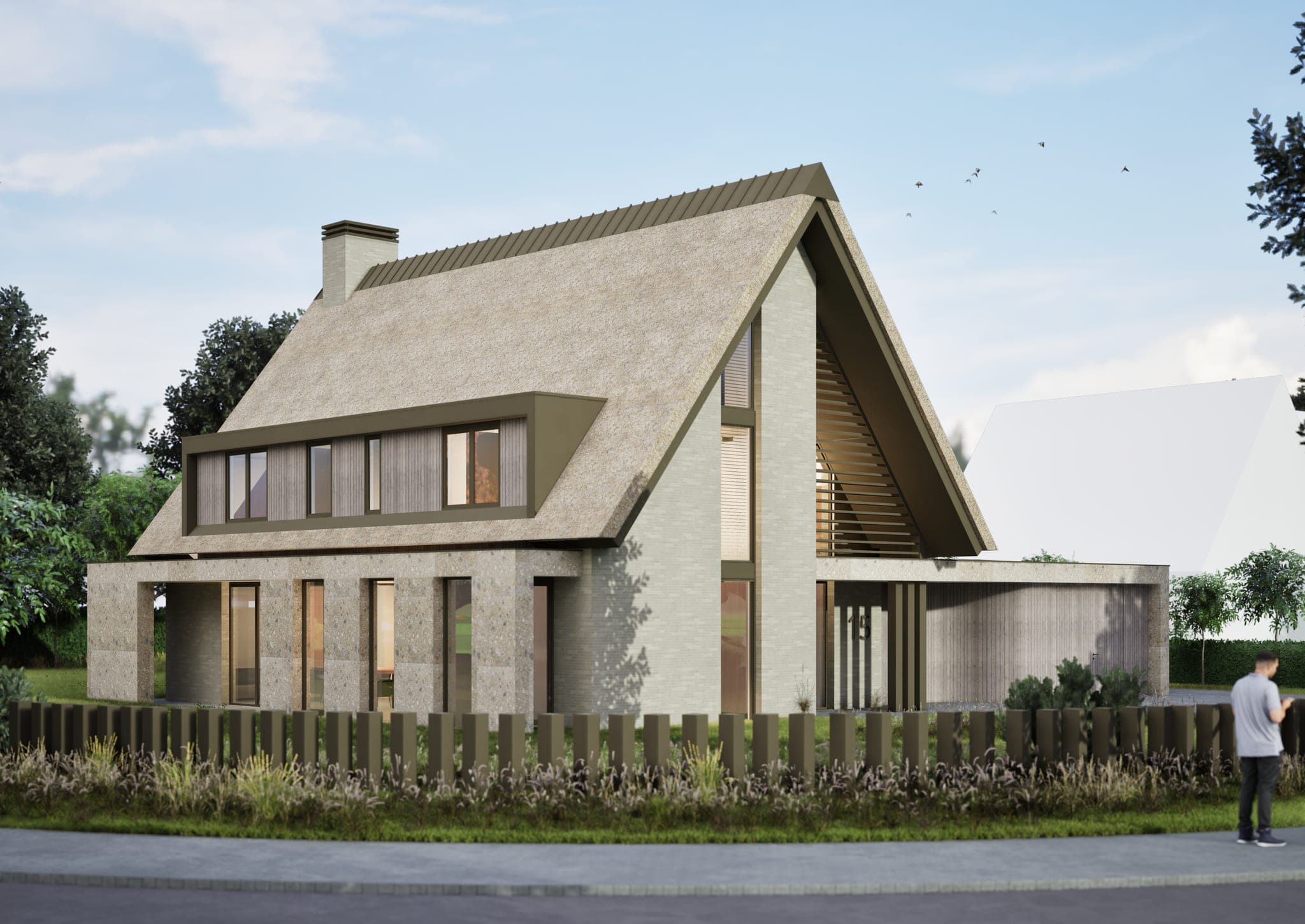 Rietgedekte villa Kootwijkerbroek — Villa VDK